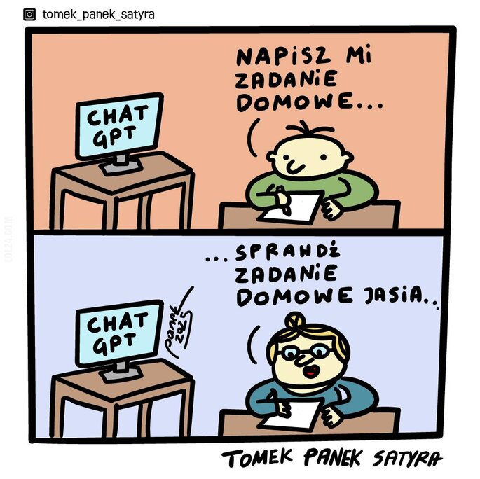 MEM : ChatGPT i szkoła