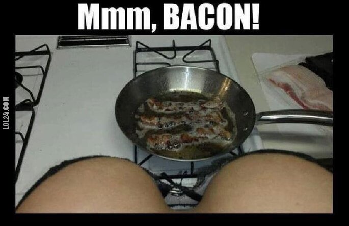 komiczne : Mmm, bekon...