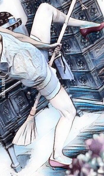 rysunek : Zadzieram kiecę i lecę... :)