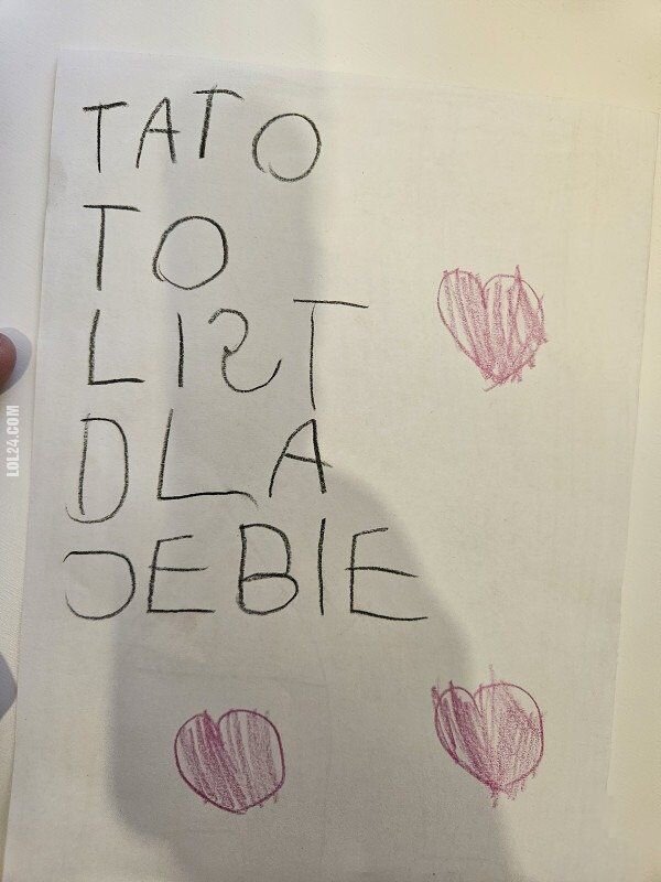 napis, reklama : List do Taty