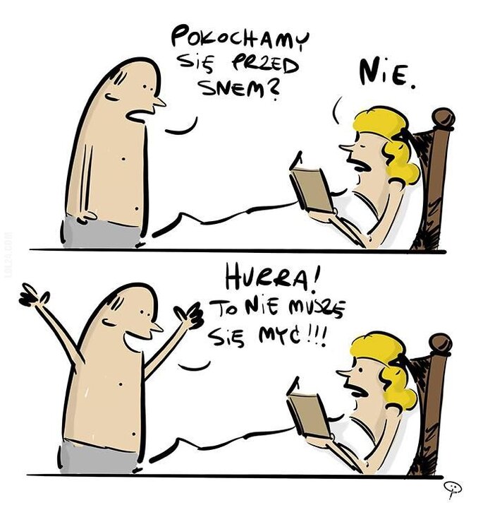 komiczne : Pokochamy się przed snem?