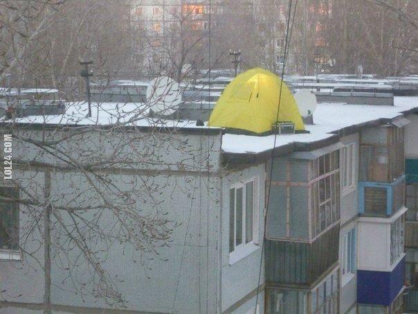 WOW : Rozbić namiot na dachu?