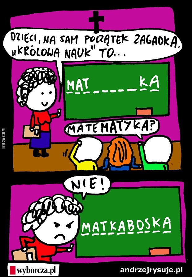 komiks : Królowa Nauk? Mat____ka