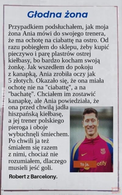 MEM : Głodna żona Lewandowskiego