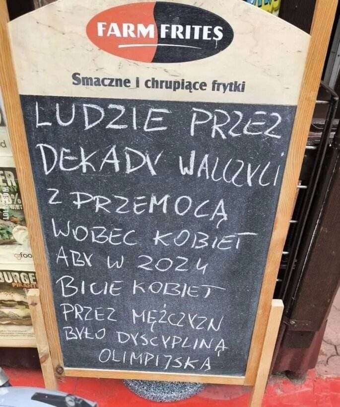 napis, reklama : Tak walczyli