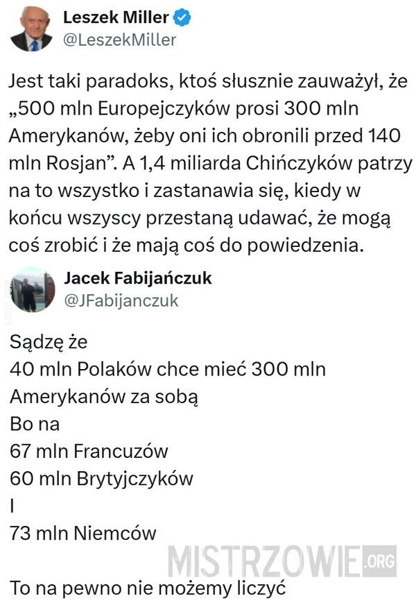 polityka : Ktoś słusznie zauważył