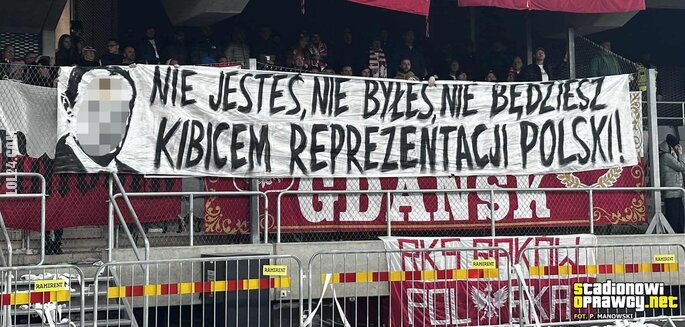 napis, reklama : Jak już o meczu Polska - Litwa, to ...