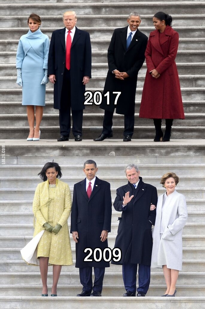 polityka : Trump & Obama - 2017 vs 2009