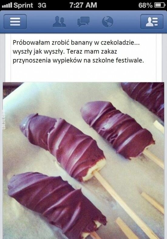 FAIL : Banany w czekoladzie