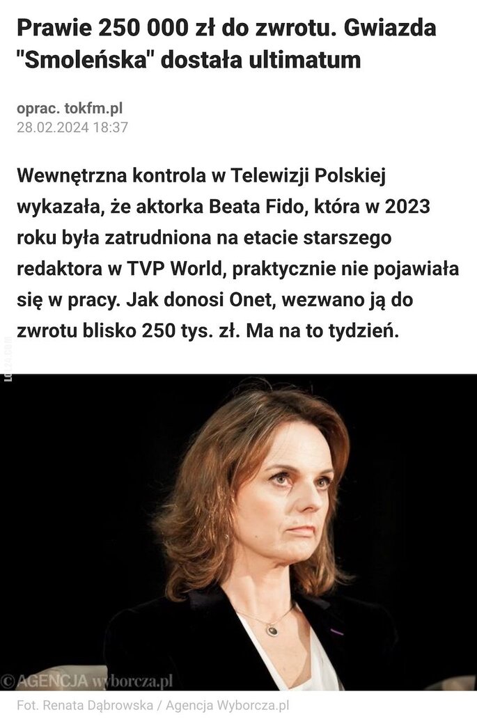 OMG : Prawie 250 tyś zł to zwrotu