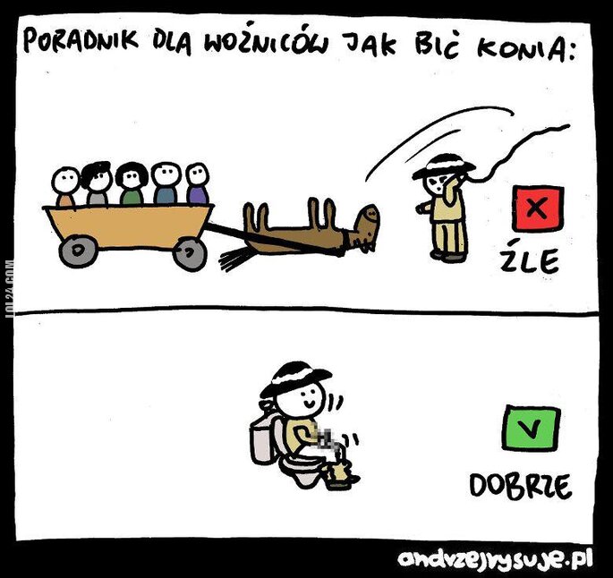 MEM : Poradnik dla woźniców jak bić konia