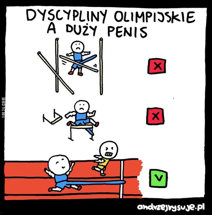 MEM : Dyscypliny olimpijskie a duży penis