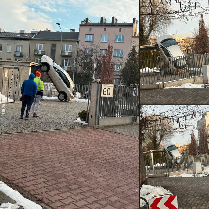 FAIL : To nie fotomontaż, Kraków ul. Beliny winda na parkingu