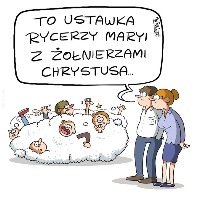 rysunek : Ustawka-religijna