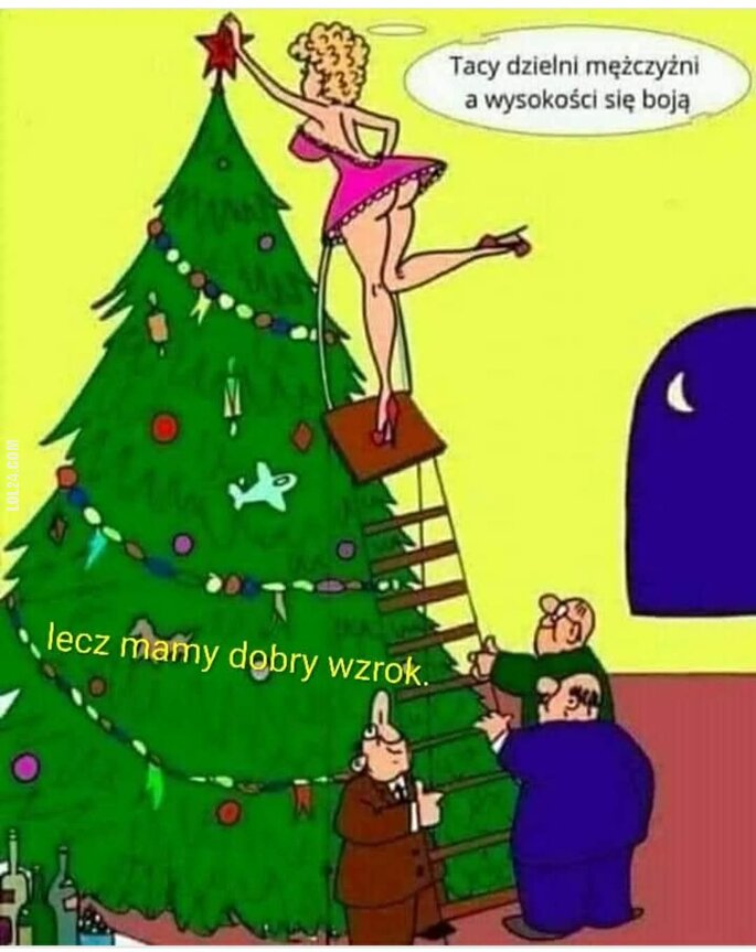 seksowna : Ubieranie choinki