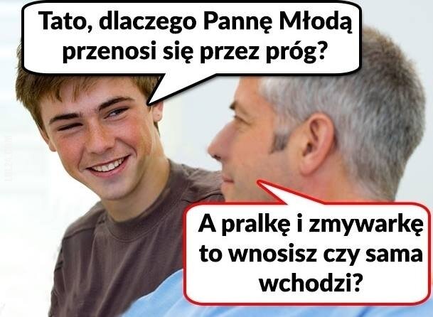 MEM : Dlaczego Pannę młodą przenosi się przez próg?