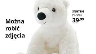 IKEA SNUTTIG - biały miś polarny (można robić zdjęcia)