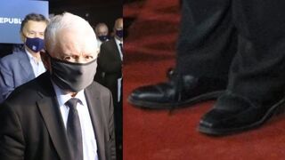 Kaczyński przyjechał na konwencje Partii Republikańskiej w dwóch różnych butach?