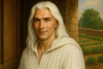 Ilustracja do dziewiątej części opowiadania o królewnie.