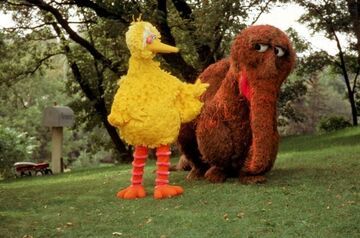 Wielki ptak...i słoń. :D