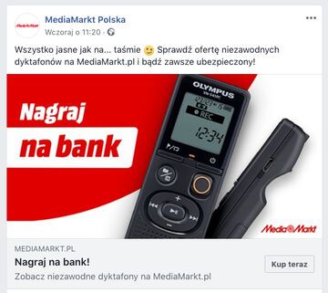 Nagraj na bank - MediaMarkt