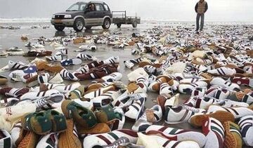 Skutki zatonięcia kontenerowca