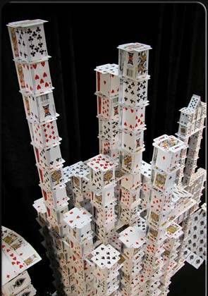 wieża z kart
