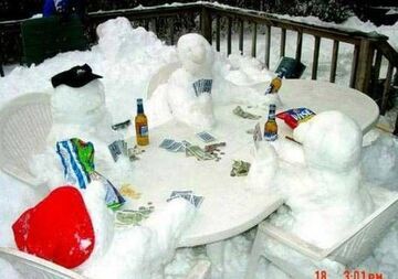 Bałwany grają w pokera