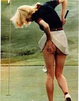 tyłeczek w golfie