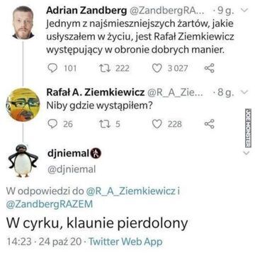 Cięta riposta do Rafała Ziemkiewicza