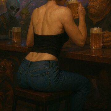 W różnych kantynach czy stacjach w kosmosie...