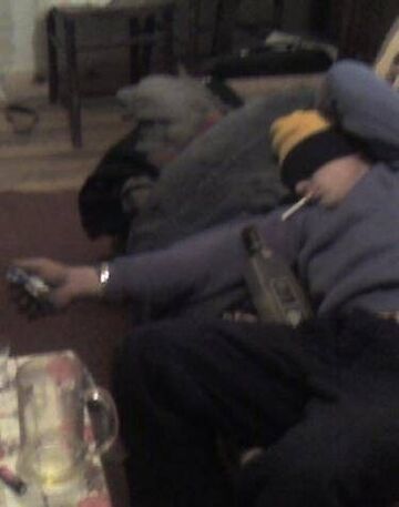 Zasnął z papierosem