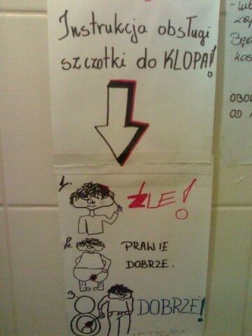 Instrukcja obsługi szczoteczki do klopa!