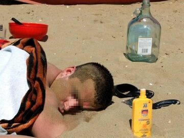 Na plaży, najlepiej się smaży