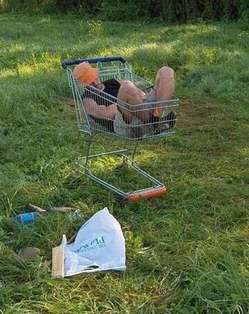 we wózku z supermarketu