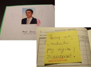 "Malunki" przy zdjęciu.