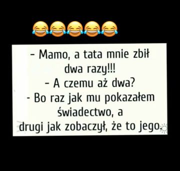 Tata zbił dwa razy ...