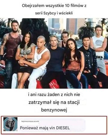 Szybcy i Wściekli tankowanie