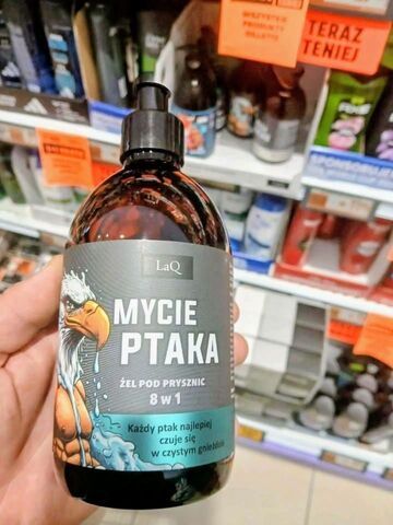 Mycie ptaka - żel pod prysznic 8 w 1