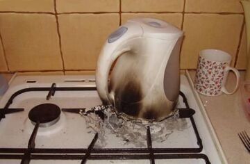 Czajnik elektryczny na gazie