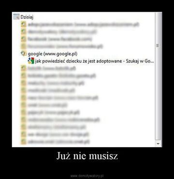 Już nie musisz