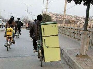 Lodówka na bagażniku