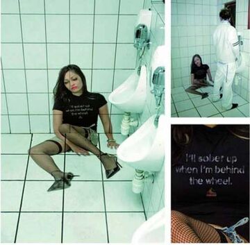 Oryginalne kafelki w Toalecie