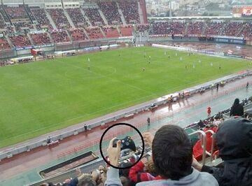 Z padem od xbox'a na stadionie