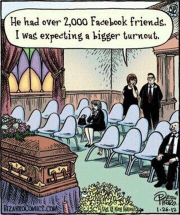 Miał ponad 2000 znajomych na Facebook