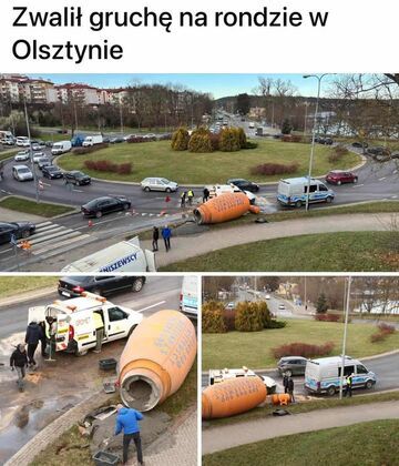 Zrobił to na rondzie!