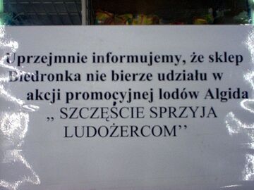 Biedronka: Promocja ludożercy