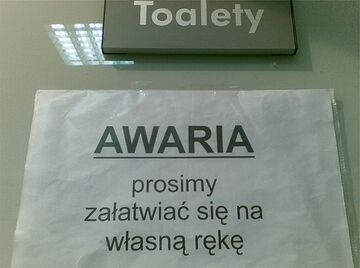 Toalety - AWARIA