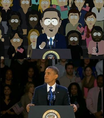 Znajdź różnice - Obama i South Park