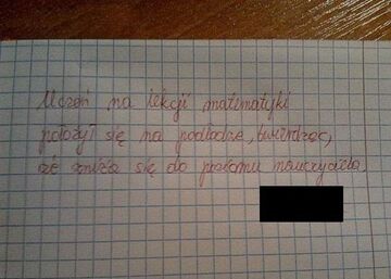 Uwaga od nauczyciela Matematyki